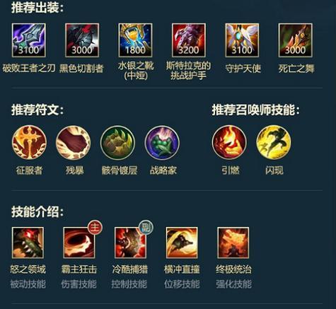 英雄联盟中路出装攻略（了解最佳出装搭配，成为中路霸主！）