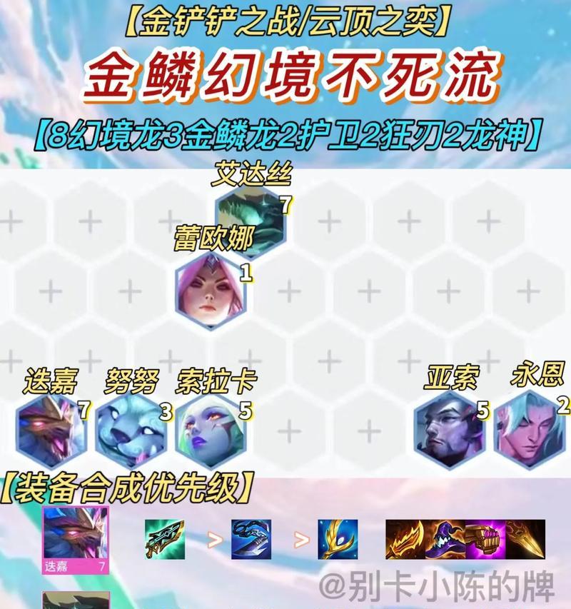 《云顶之弈幻境龙神出装攻略》（掌握龙神的出装技巧，称霸云顶！）